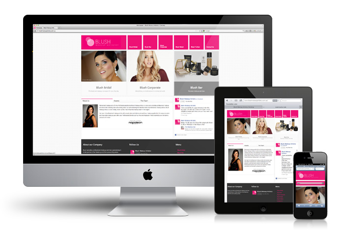 Responsive Web Design Blush Makeup Artistry